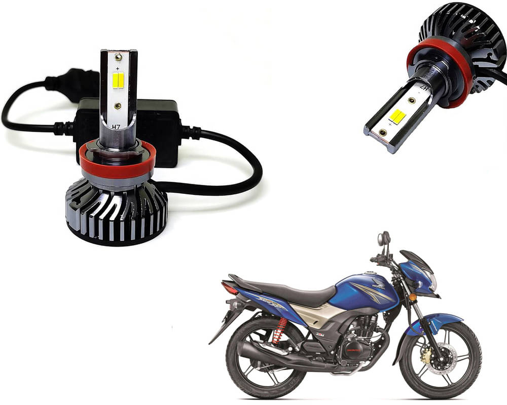     			Selifaur - 4 LED High Brightness Automotive 60W+35W Longer Life With Cooling Fan M3A BB1448 Auto Lighting System H7 H11 Led Headlight Light For - CB Shine SP