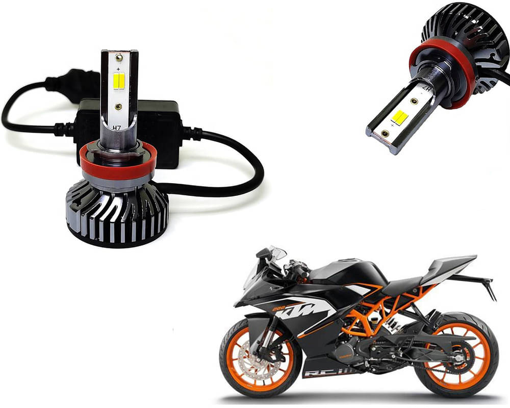 Selifaur - 4 LED High Brightness Automotive 60W+35W Longer Life With Cooling Fan M3A BB1448 Auto Lighting System H7 H11 Led Headlight Light For - KTM Duke 200 Selifaur - 4 LED High Brightness Automotive 60W+35W Longer Life With Cooling Fan M3A BB1448 Auto Lighting System H7 H11 Led Headlight Light For - KTM Duke 200