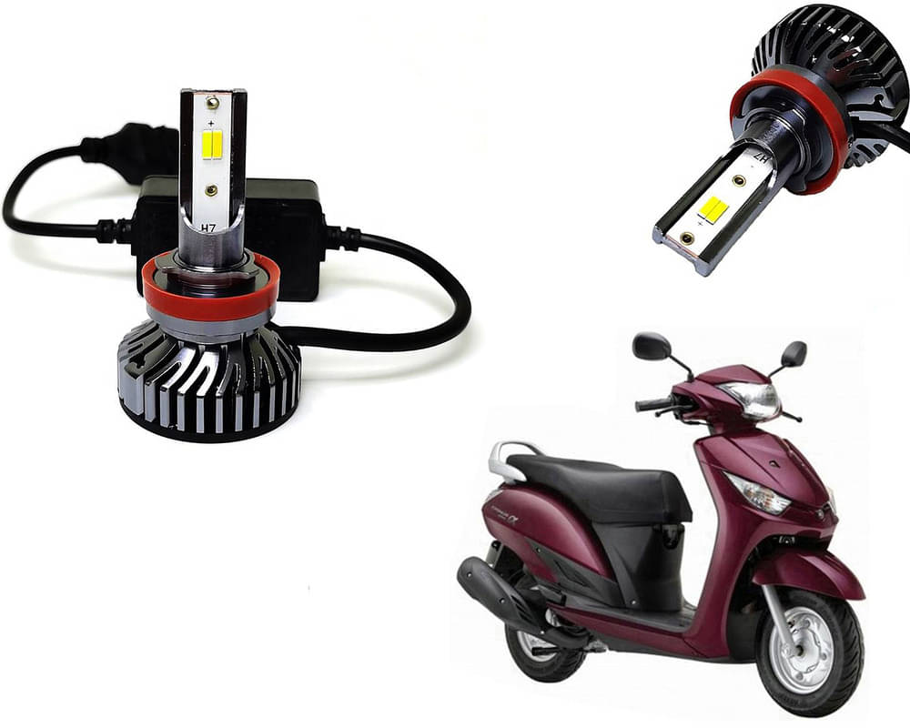 Selifaur - 4 LED High Brightness Automotive 60W+35W Longer Life With Cooling Fan M3A BB1448 Auto Lighting System H7 H11 Led Headlight Light For - Yamaha Alpha Selifaur - 4 LED High Brightness Automotive 60W+35W Longer Life With Cooling Fan M3A BB1448 Auto Lighting System H7 H11 Led Headlight Light For - Yamaha Alpha