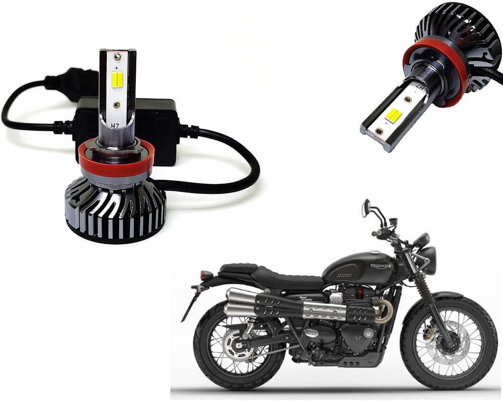 Selifaur - 4 LED High Brightness Automotive 60W+35W Longer Life With Cooling Fan M3A BB1448 Auto Lighting System H7 H11 Led Headlight Light For - Triumph Street Scrambler Selifaur - 4 LED High Brightness Automotive 60W+35W Longer Life With Cooling Fan M3A BB1448 Auto Lighting System H7 H11 Led Headlight Light For - Triumph Street Scrambler
