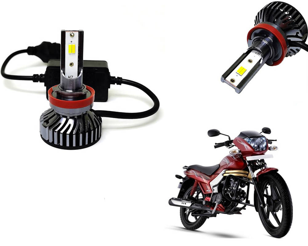     			Selifaur - 4 LED High Brightness Automotive 60W+35W Longer Life With Cooling Fan M3A BB1448 Auto Lighting System H7 H11 Led Headlight Light For - Centuro Rockstar