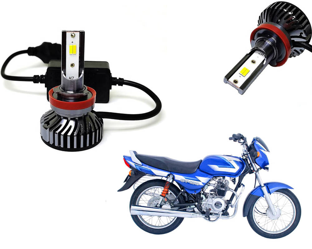     			Selifaur - 4 LED High Brightness Automotive 60W+35W Longer Life With Cooling Fan M3A BB1448 Auto Lighting System H7 H11 Led Headlight Light For - CT 100