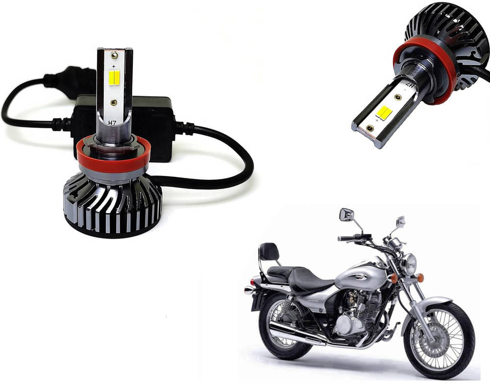     			Selifaur - 4 LED High Brightness Automotive 60W+35W Longer Life With Cooling Fan M3A BB1448 Auto Lighting System H7 H11 Led Headlight Light For - Avenger