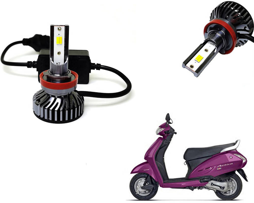 Selifaur - 4 LED High Brightness Automotive 60W+35W Longer Life With Cooling Fan M3A BB1448 Auto Lighting System H7 H11 Led Headlight Light For - Activa Selifaur - 4 LED High Brightness Automotive 60W+35W Longer Life With Cooling Fan M3A BB1448 Auto Lighting System H7 H11 Led Headlight Light For - Activa