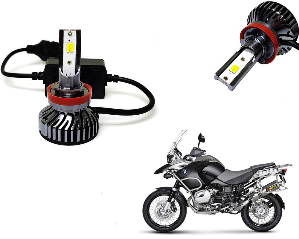     			Selifaur - 4 LED High Brightness Automotive 60W+35W Longer Life With Cooling Fan M3A BB1448 Auto Lighting System H7 H11 Led Headlight Light For - BMW 1200 GS