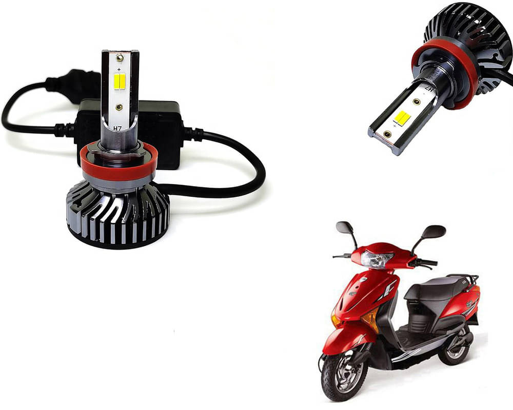     			Selifaur - 4 LED High Brightness Automotive 60W+35W Longer Life With Cooling Fan M3A BB1448 Auto Lighting System H7 H11 Led Headlight Light For - BSA Motors Fusion