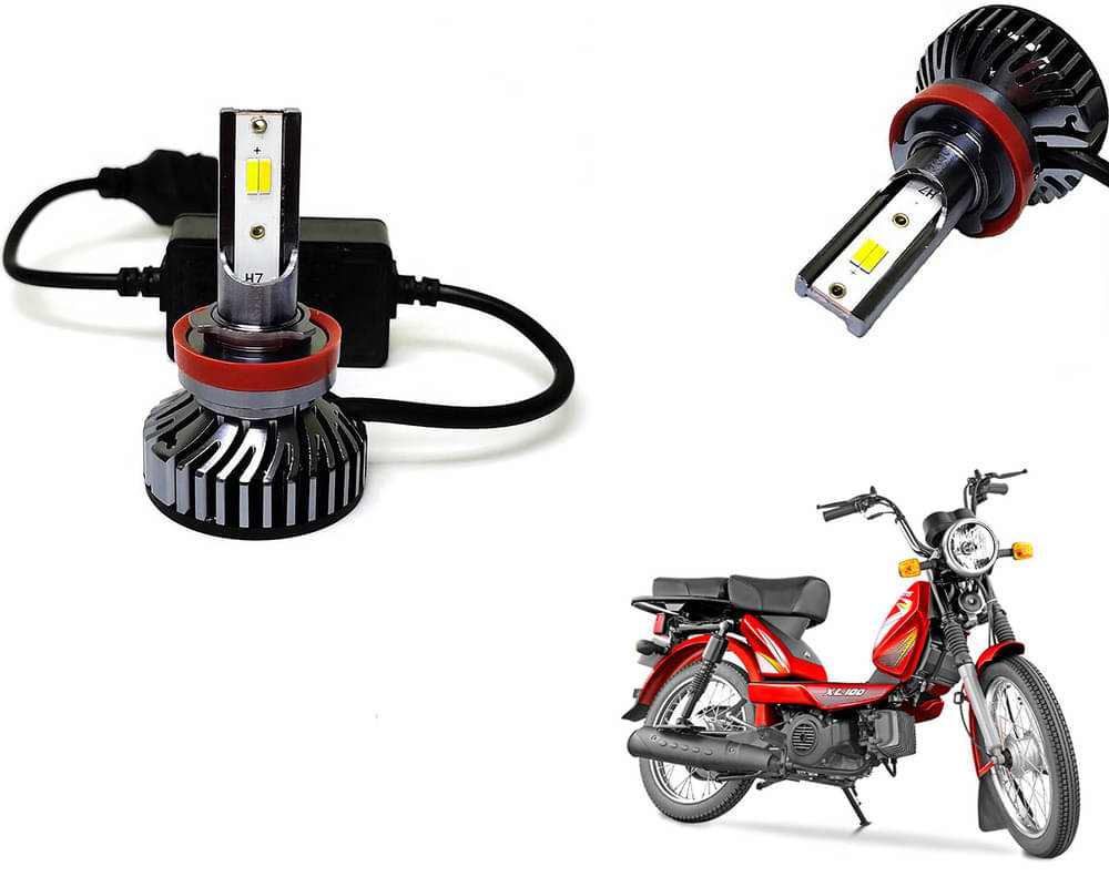 Selifaur - 4 LED High Brightness Automotive 60W+35W Longer Life With Cooling Fan M3A BB1448 Auto Lighting System H7 H11 Led Headlight Light For - TVS XL Super HD Selifaur - 4 LED High Brightness Automotive 60W+35W Longer Life With Cooling Fan M3A BB1448 Auto Lighting System H7 H11 Led Headlight Light For - TVS XL Super HD