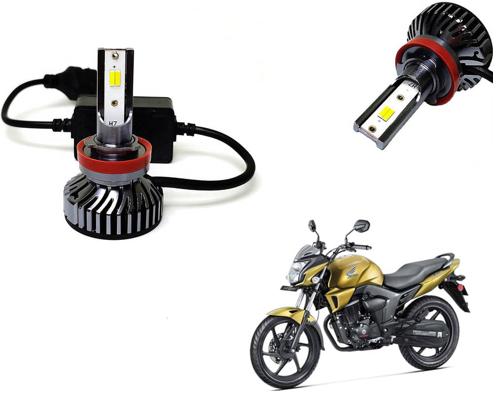     			Selifaur - 4 LED High Brightness Automotive 60W+35W Longer Life With Cooling Fan M3A BB1448 Auto Lighting System H7 H11 Led Headlight Light For - CB Trigger