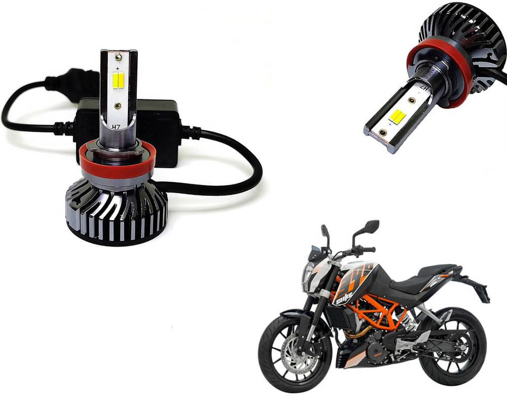 Selifaur - 4 LED High Brightness Automotive 60W+35W Longer Life With Cooling Fan M3A BB1448 Auto Lighting System H7 H11 Led Headlight Light For - KTM Duke 390 Selifaur - 4 LED High Brightness Automotive 60W+35W Longer Life With Cooling Fan M3A BB1448 Auto Lighting System H7 H11 Led Headlight Light For - KTM Duke 390