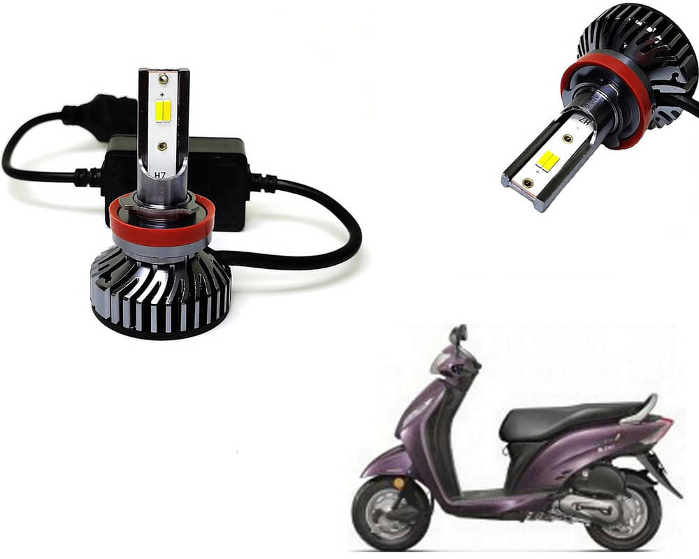 Selifaur - 4 LED High Brightness Automotive 60W+35W Longer Life With Cooling Fan M3A BB1448 Auto Lighting System H7 H11 Led Headlight Light For - Activa i Selifaur - 4 LED High Brightness Automotive 60W+35W Longer Life With Cooling Fan M3A BB1448 Auto Lighting System H7 H11 Led Headlight Light For - Activa i
