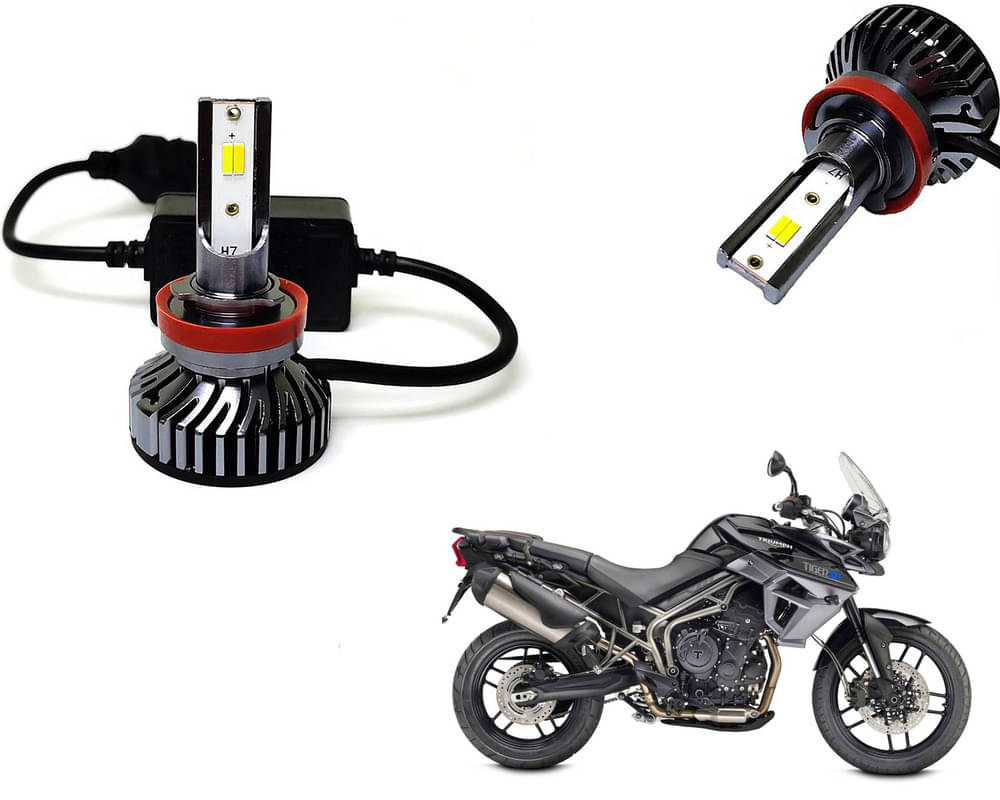 Selifaur - 4 LED High Brightness Automotive 60W+35W Longer Life With Cooling Fan M3A BB1448 Auto Lighting System H7 H11 Led Headlight Light For - Triumph Tiger 800 XR Selifaur - 4 LED High Brightness Automotive 60W+35W Longer Life With Cooling Fan M3A BB1448 Auto Lighting System H7 H11 Led Headlight Light For - Triumph Tiger 800 XR