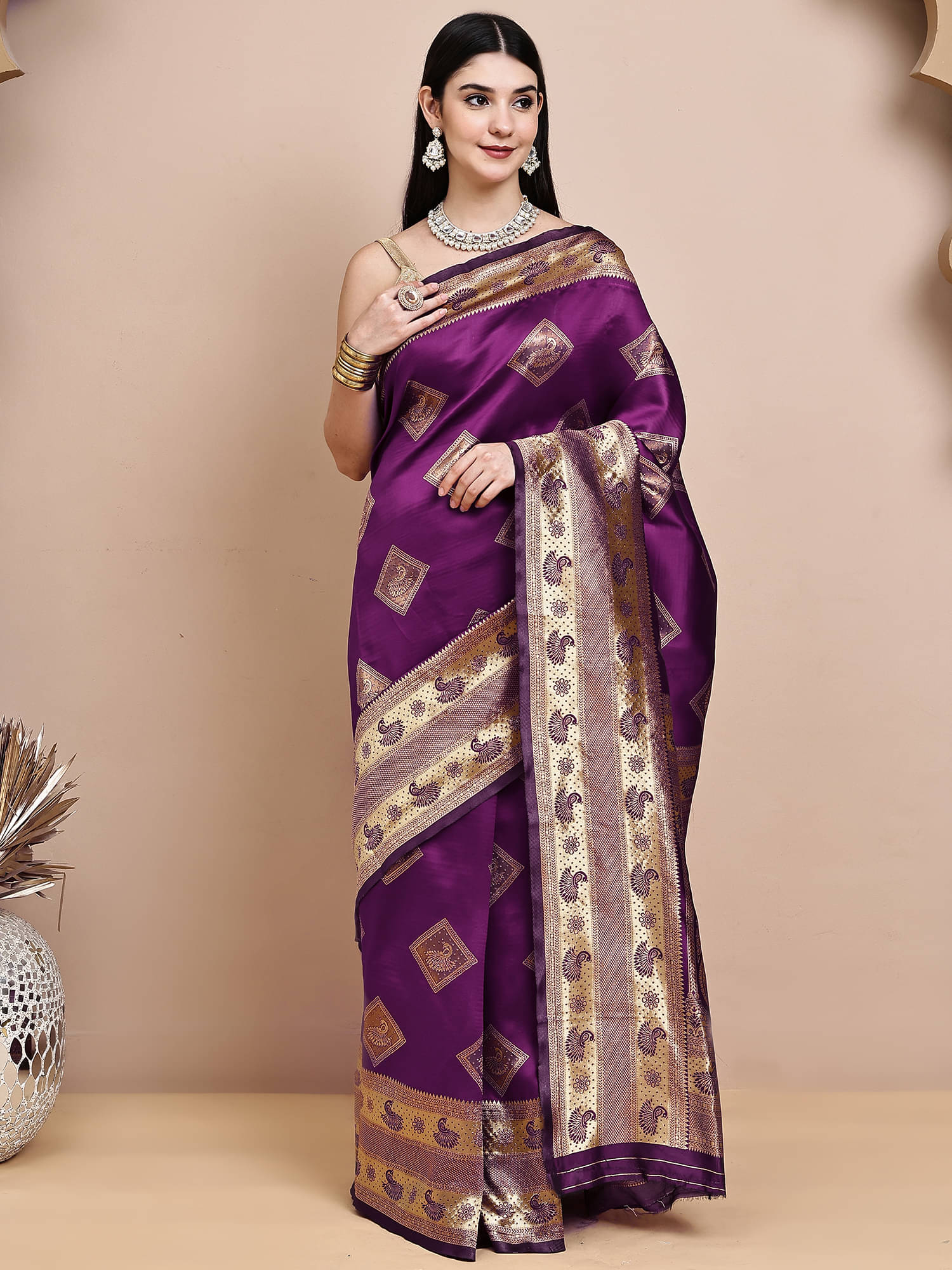 Sidhidata Jacquard Woven Design Banarasi saree With Unstitched Blouse Piece ( Multicolor 1 )     			Sidhidata Jacquard Woven Design Banarasi saree With Unstitched Blouse Piece ( Multicolor 1 )