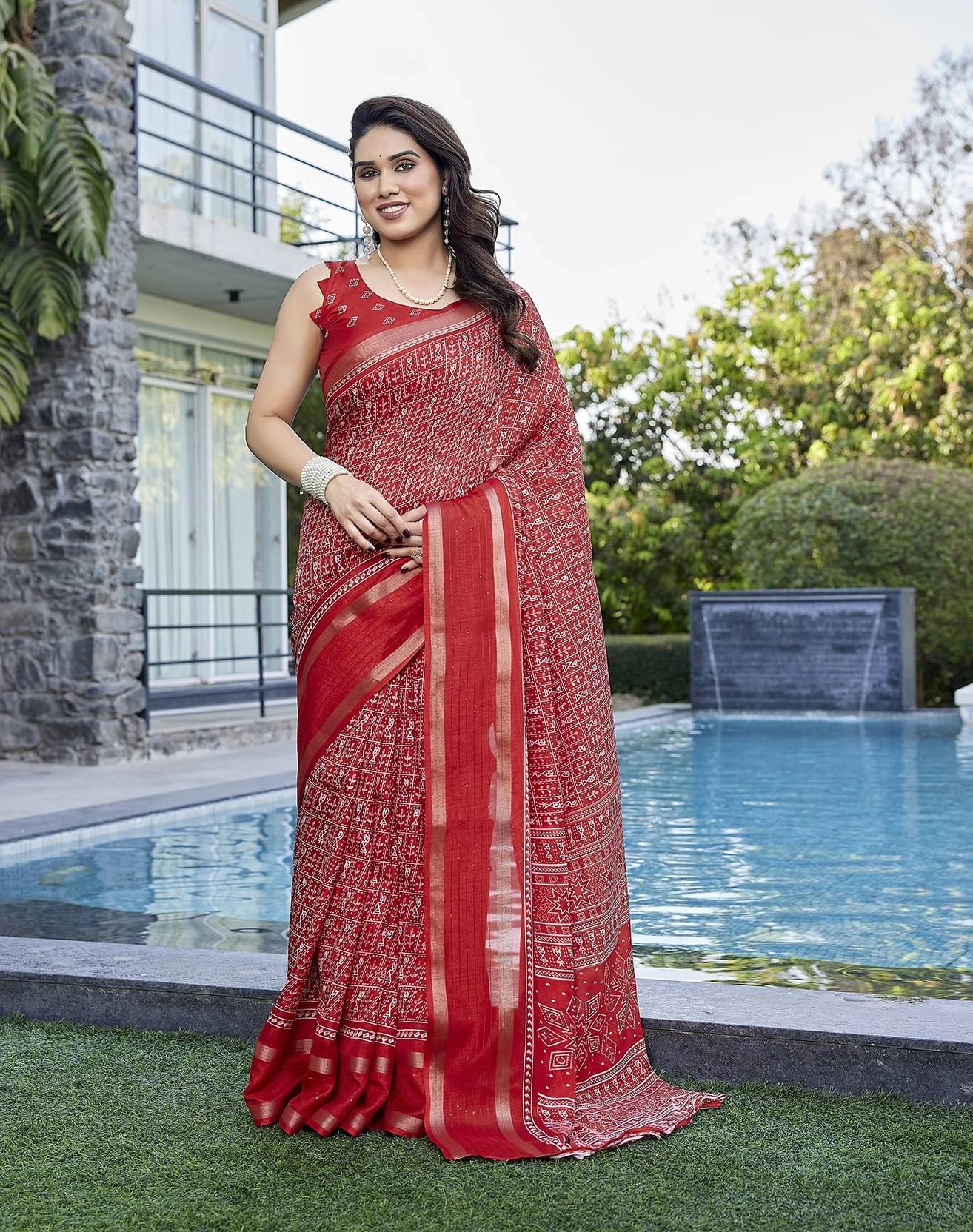     			Yashika Art Silk Printed Kanjeevaram Sarees With Unstitched Blouse Piece ( Multicolor )