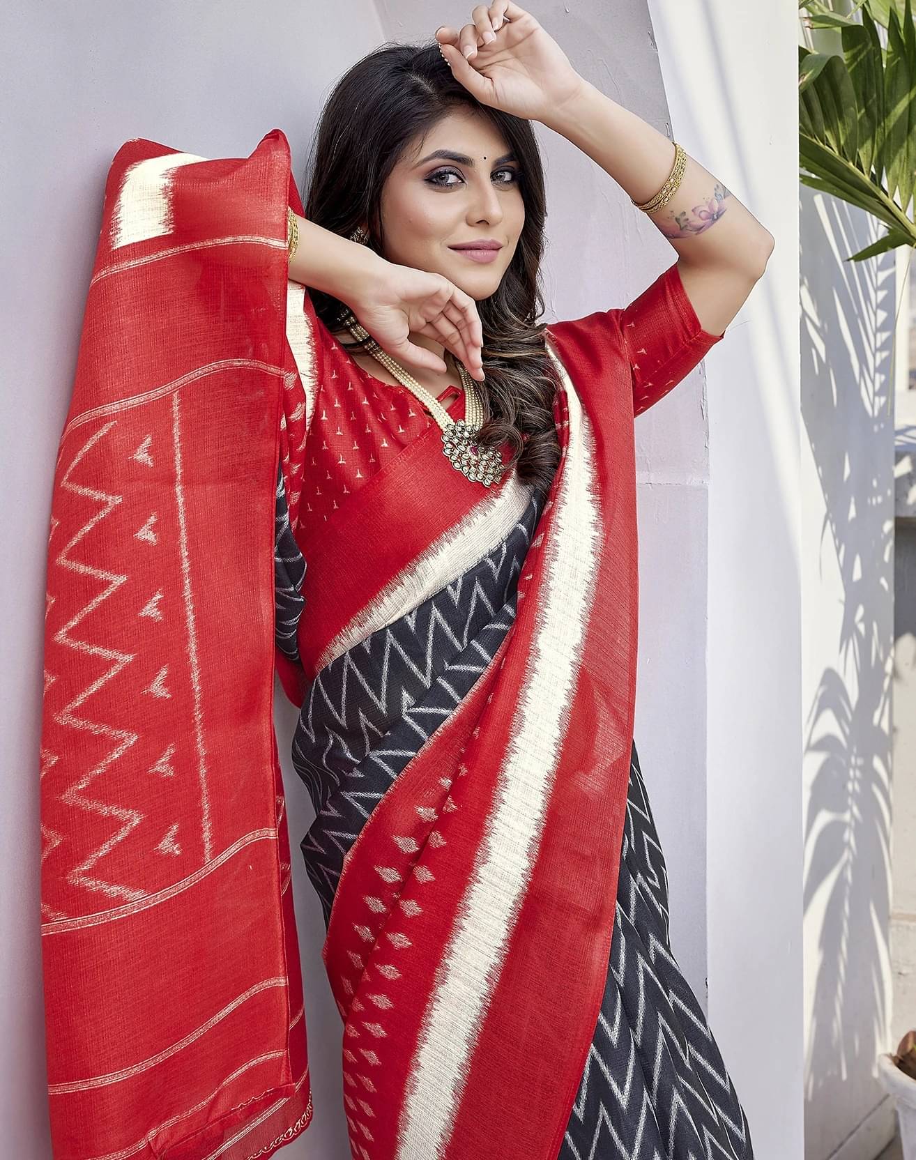 Yashika Art Silk Printed Mysore Silk Sarees With Unstitched Blouse Piece ( Red )     			Yashika Art Silk Printed Mysore Silk Sarees With Unstitched Blouse Piece ( Red )