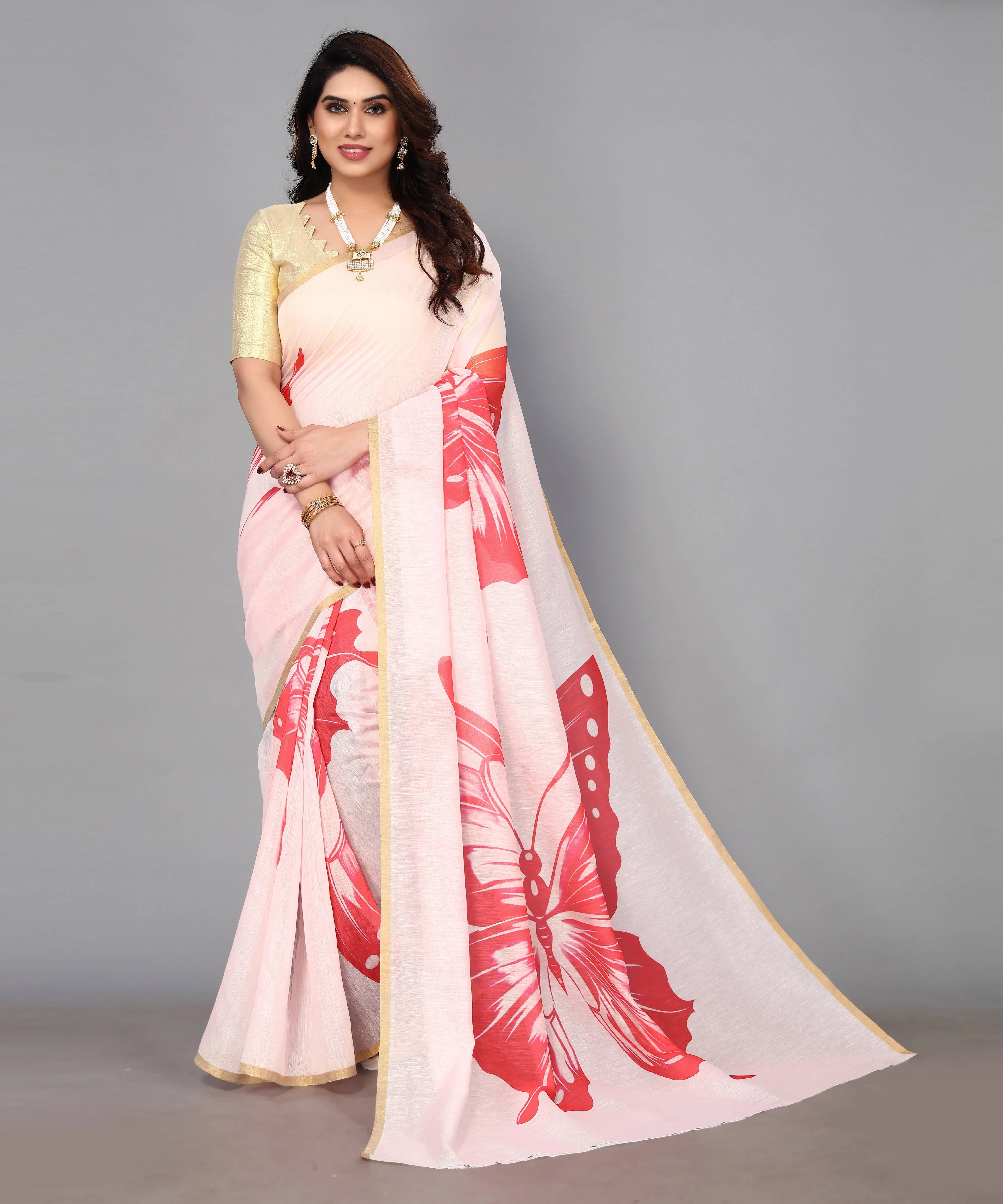 Yashika Art Silk Printed Mysore Silk Sarees With Unstitched Blouse Piece ( Pink ) Yashika Art Silk Printed Mysore Silk Sarees With Unstitched Blouse Piece ( Pink )
