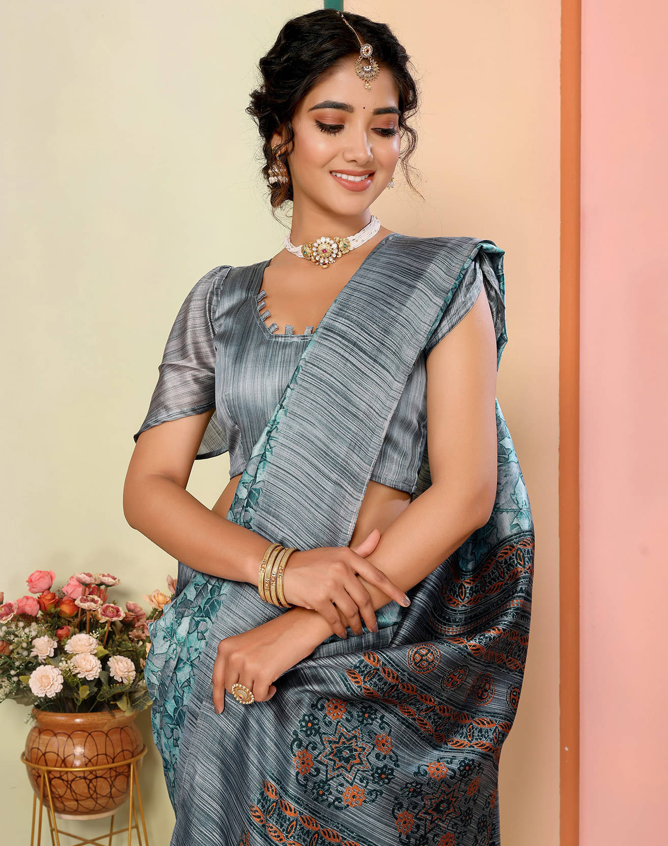 Yashika Art Silk Printed Regular Saree With Unstitched Blouse Piece ( Green )     			Yashika Art Silk Printed Regular Saree With Unstitched Blouse Piece ( Green )