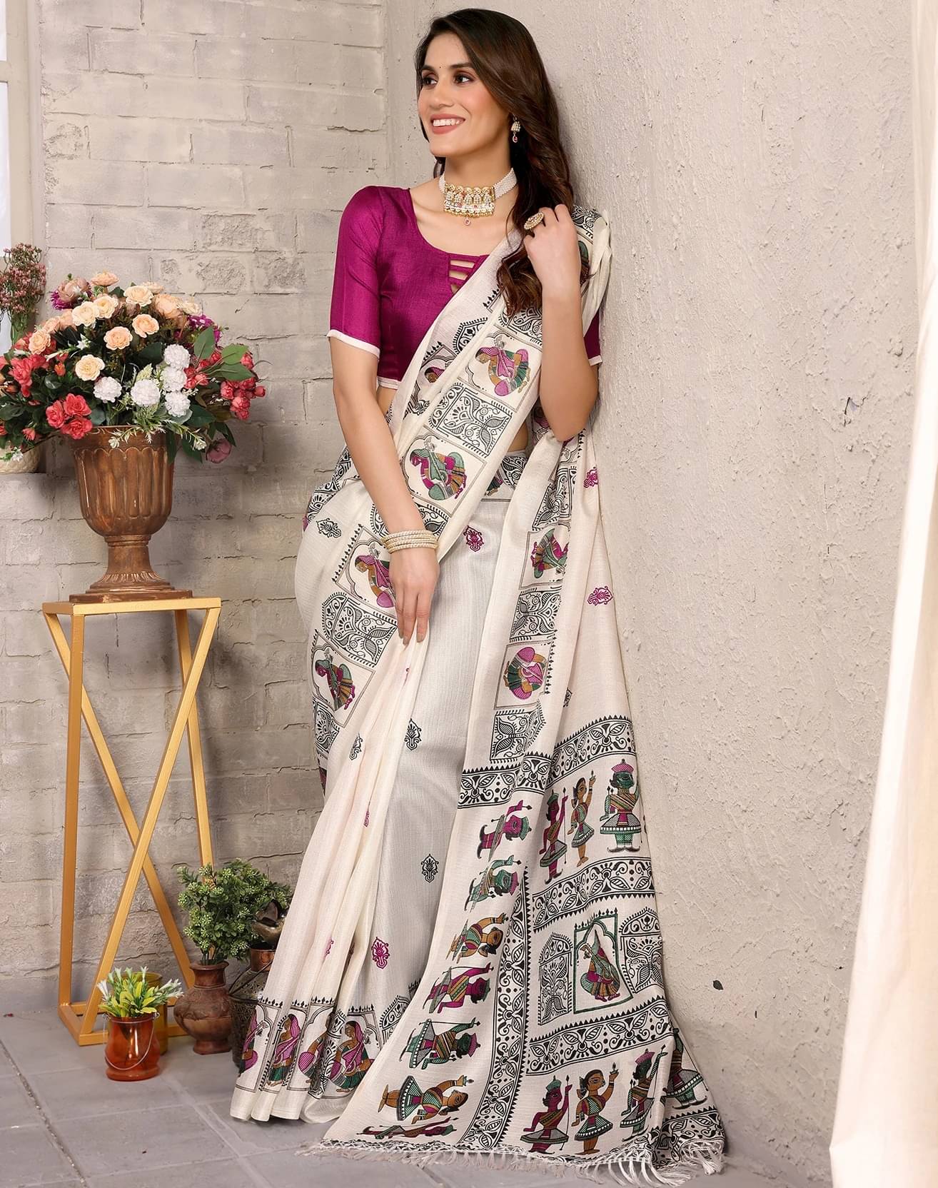 Yashika Art Silk Printed Regular Saree With Unstitched Blouse Piece ( Multicolor ) Yashika Art Silk Printed Regular Saree With Unstitched Blouse Piece ( Multicolor )