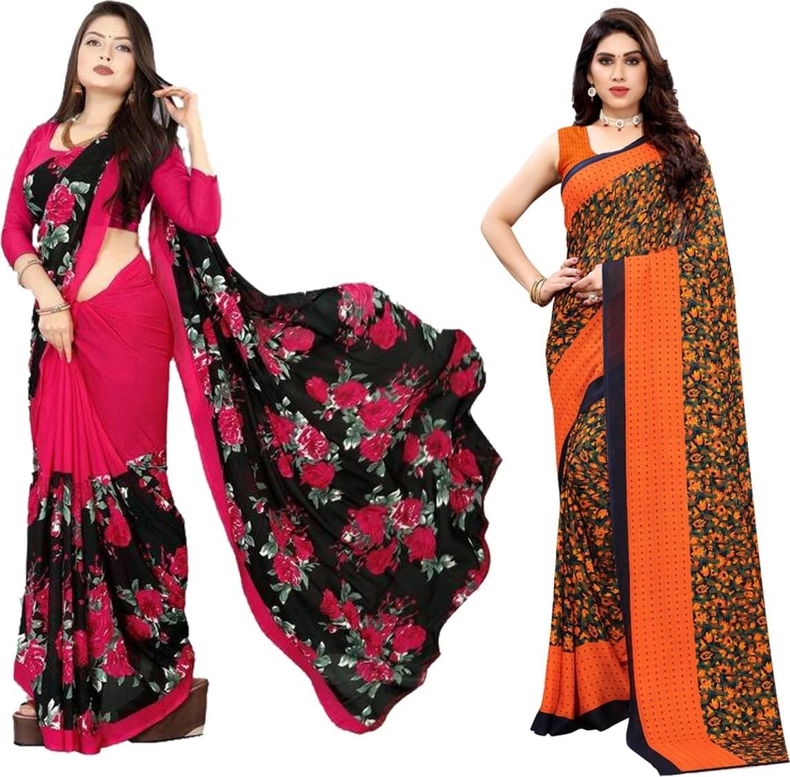     			Yashika Art Silk Printed Regular Saree With Unstitched Blouse Piece ( Light Green )