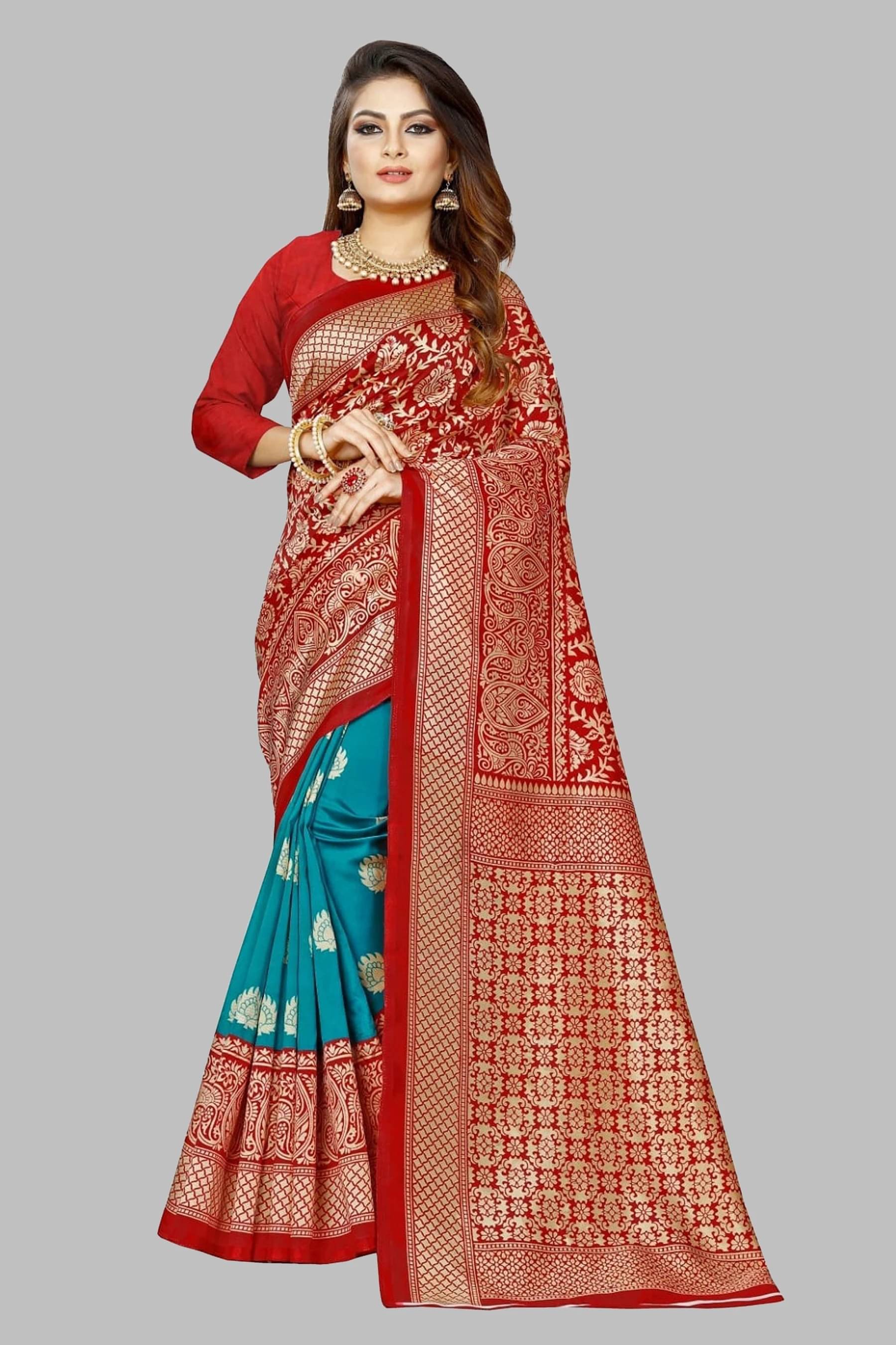     			Yashika Art Silk Self Design Regular Saree With Unstitched Blouse Piece ( Light Green )