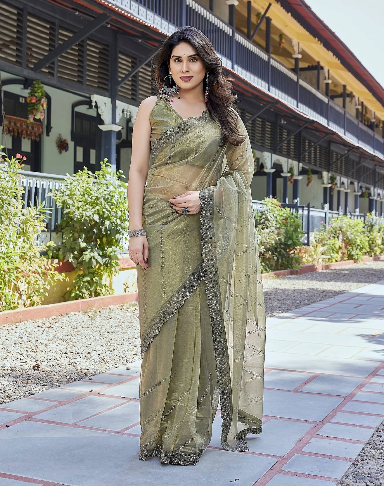 Yashika Tissue Printed Regular Saree With Unstitched Blouse Piece ( Yellow ) Yashika Tissue Printed Regular Saree With Unstitched Blouse Piece ( Yellow )