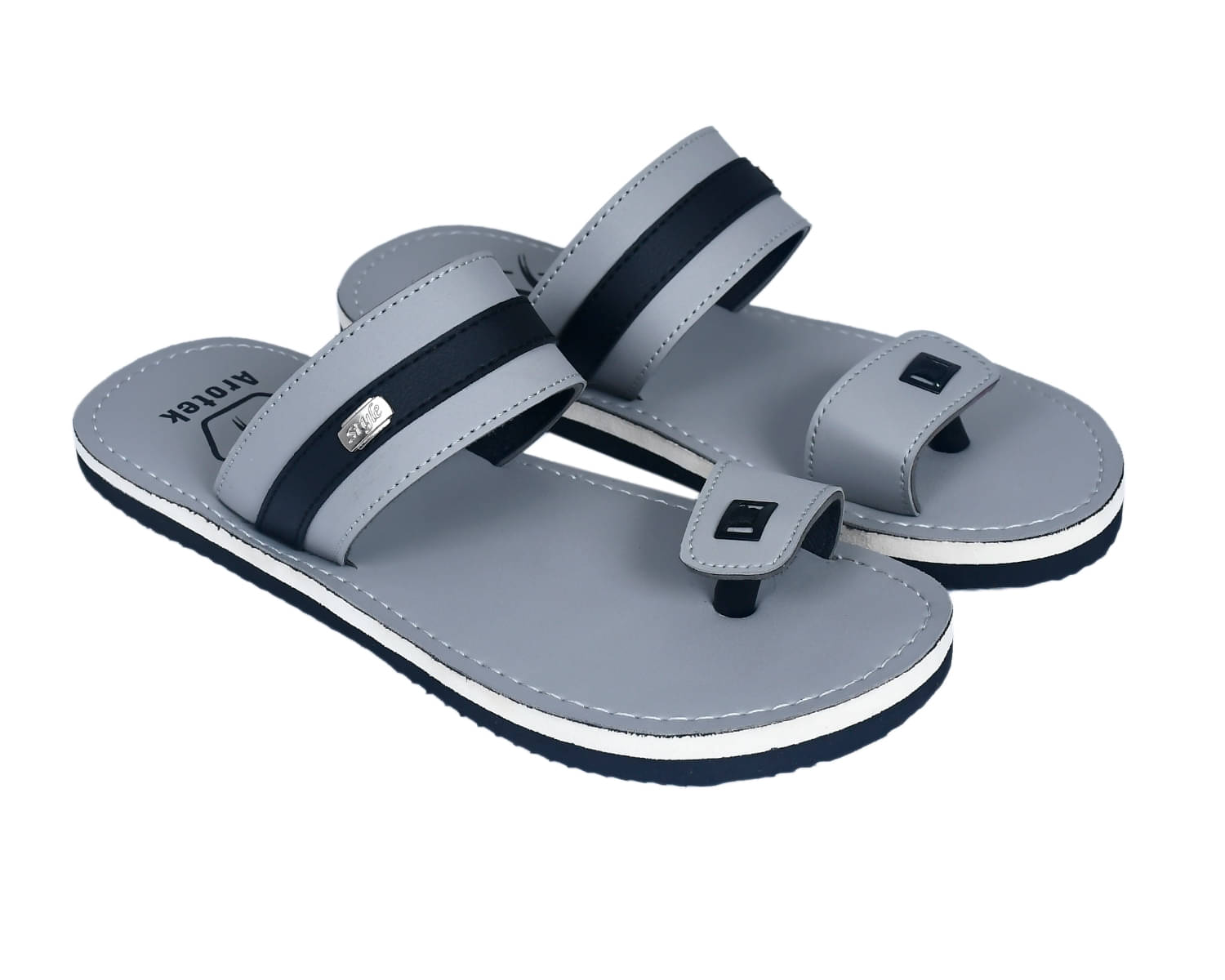     			AROTEK Grey Men's Daily Slipper