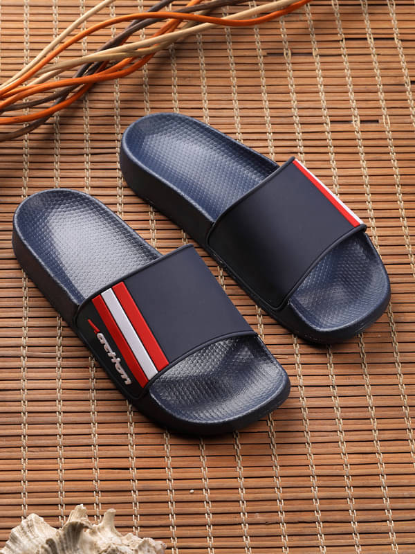     			Action Navy Men's Slide Flip Flop
