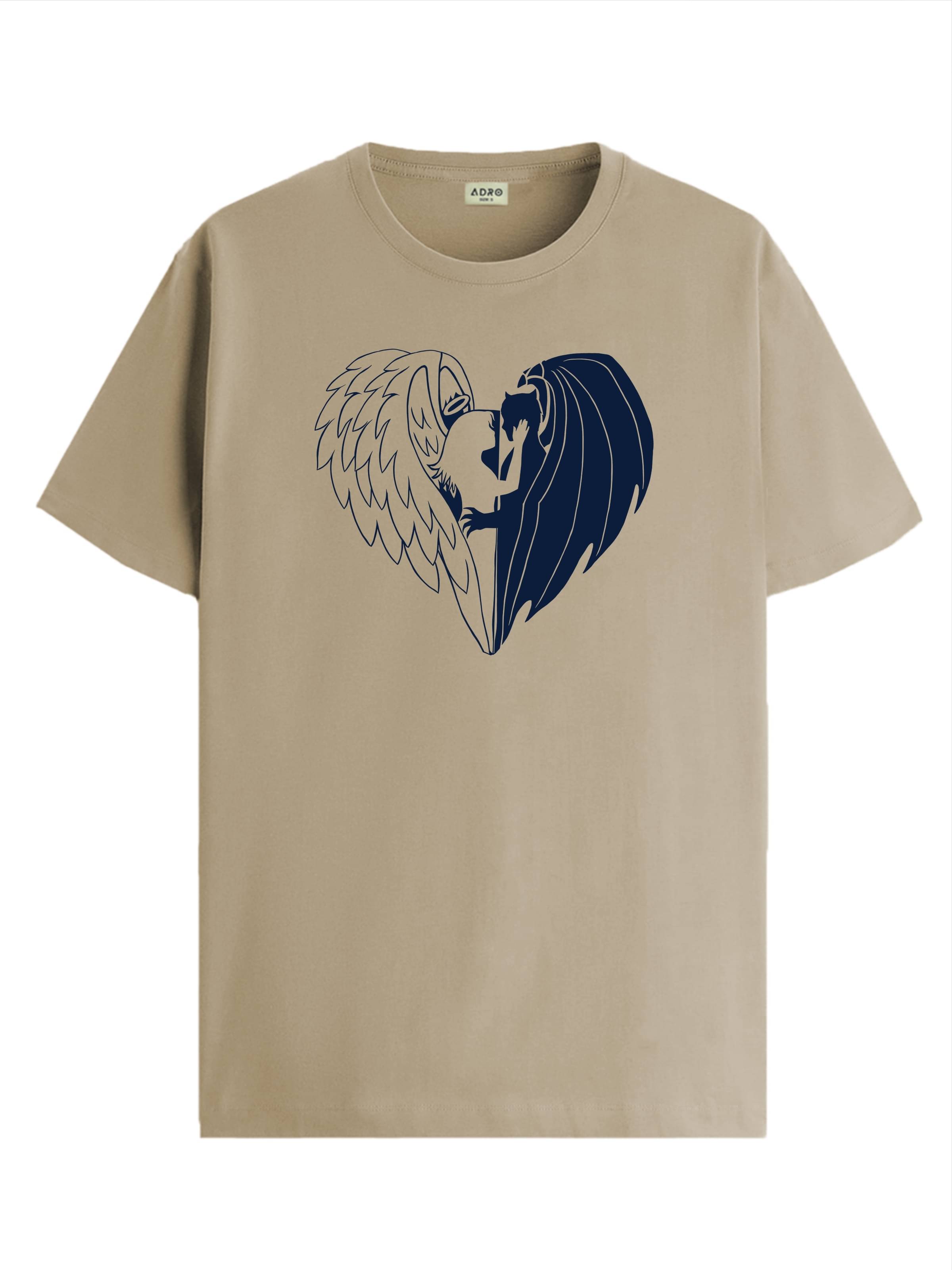     			Adro Men Cotton Blend Regular Fit Printed T-Shirt ( Beige )
