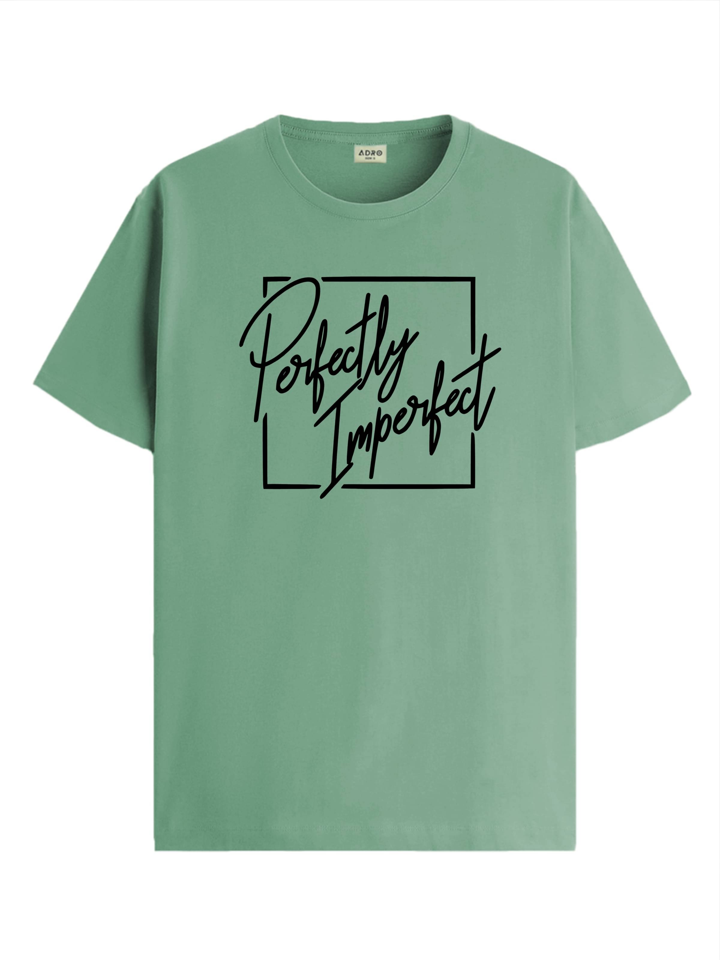    			Adro Men Cotton Blend Regular Fit Printed T-Shirt ( Sea Green )
