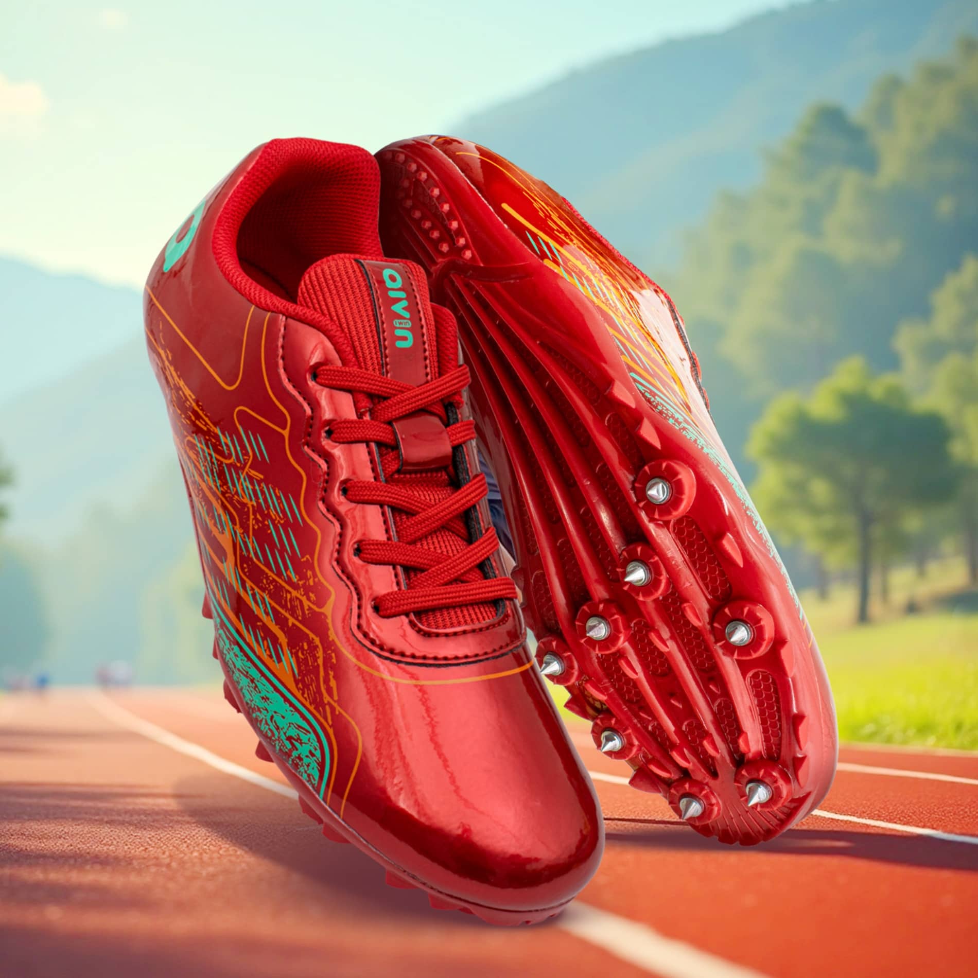Aivin Race Spike Black Men's Sports Running Shoes - Sports Shoes | Buy online on ZillyBuy