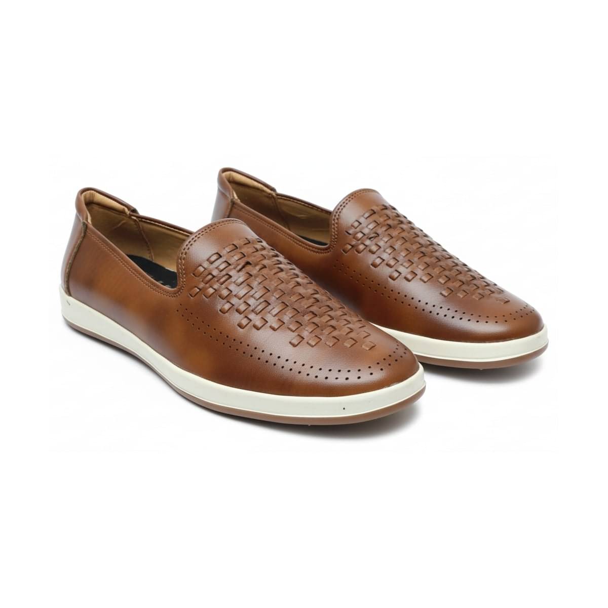     			Akiko Beige Men's Slip on Shoes