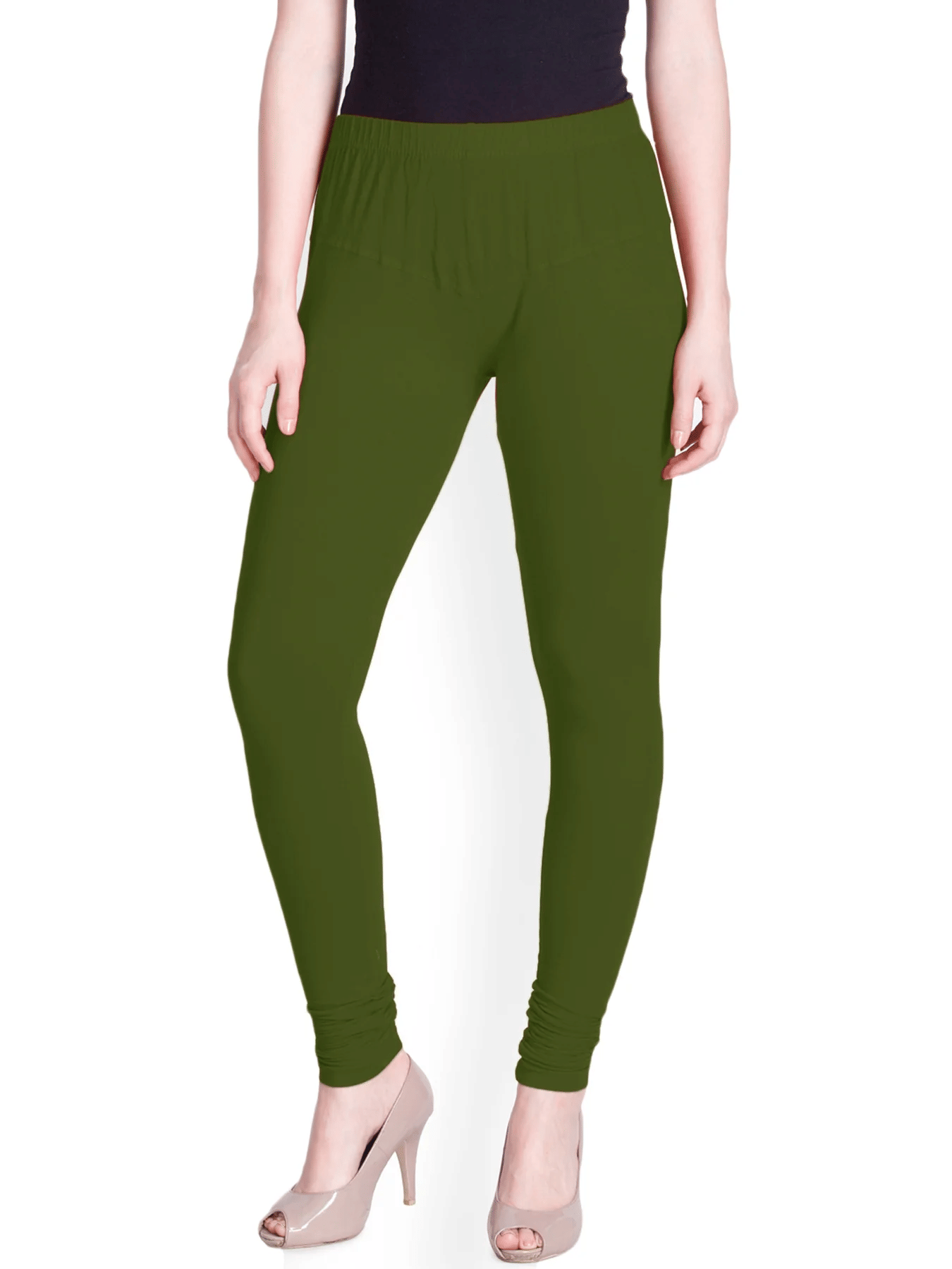     			AngaShobha Pack of 1 Cotton Blend Women Legging ( Green )
