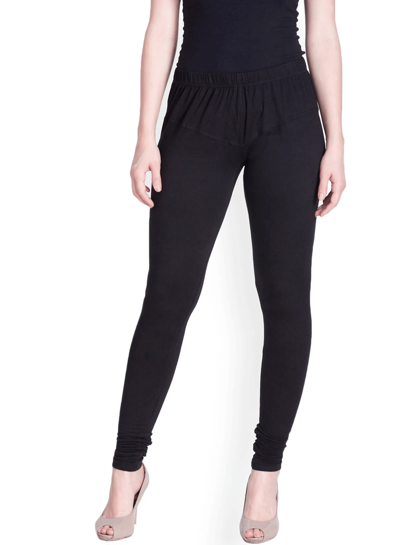     			AngaShobha Pack of 1 Cotton Blend Women Legging ( Black )