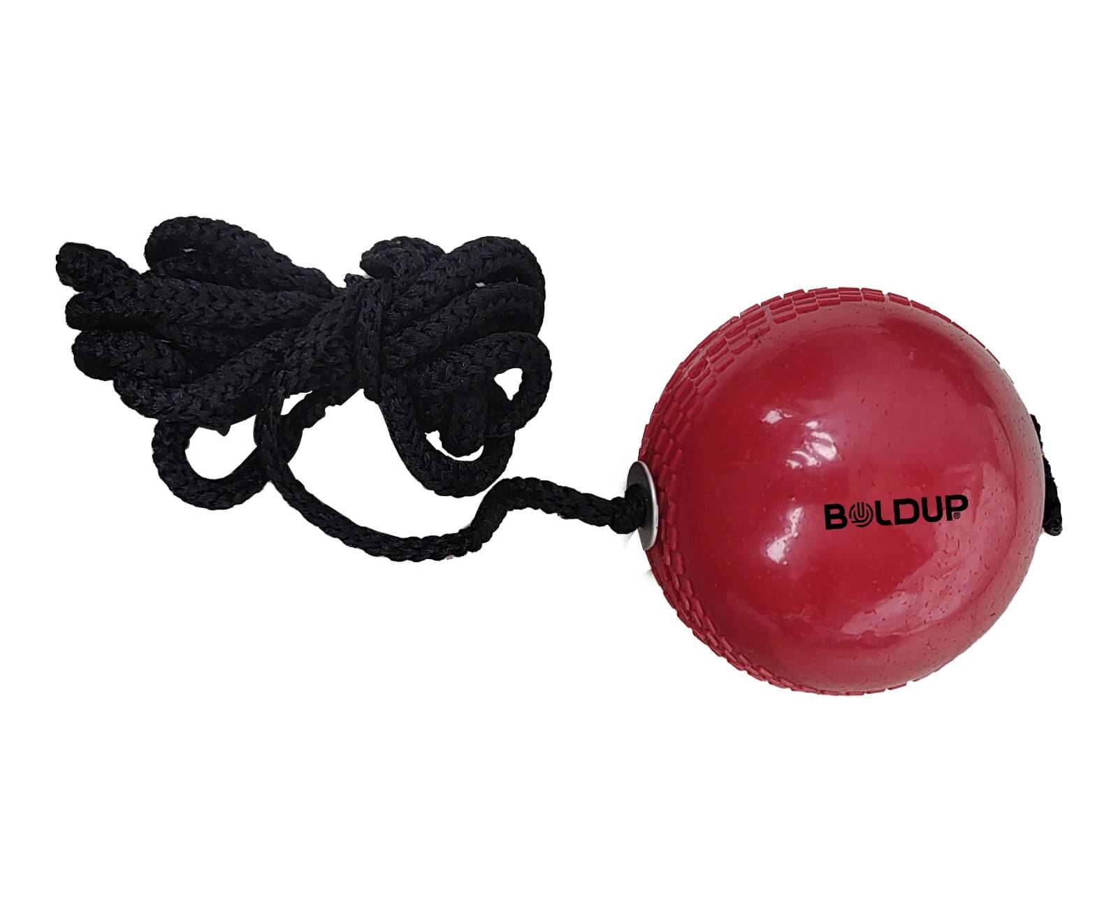 BOLDUP Cricket rubber hanging ball for Batting & Reflex Practice 1pc red BOLDUP Cricket rubber hanging ball for Batting & Reflex Practice 1pc red