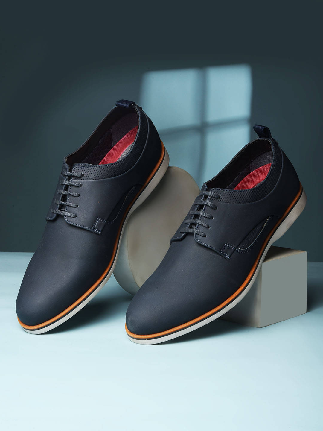     			Bata Derby Casual Shoes Blue Men's Outdoor Shoes