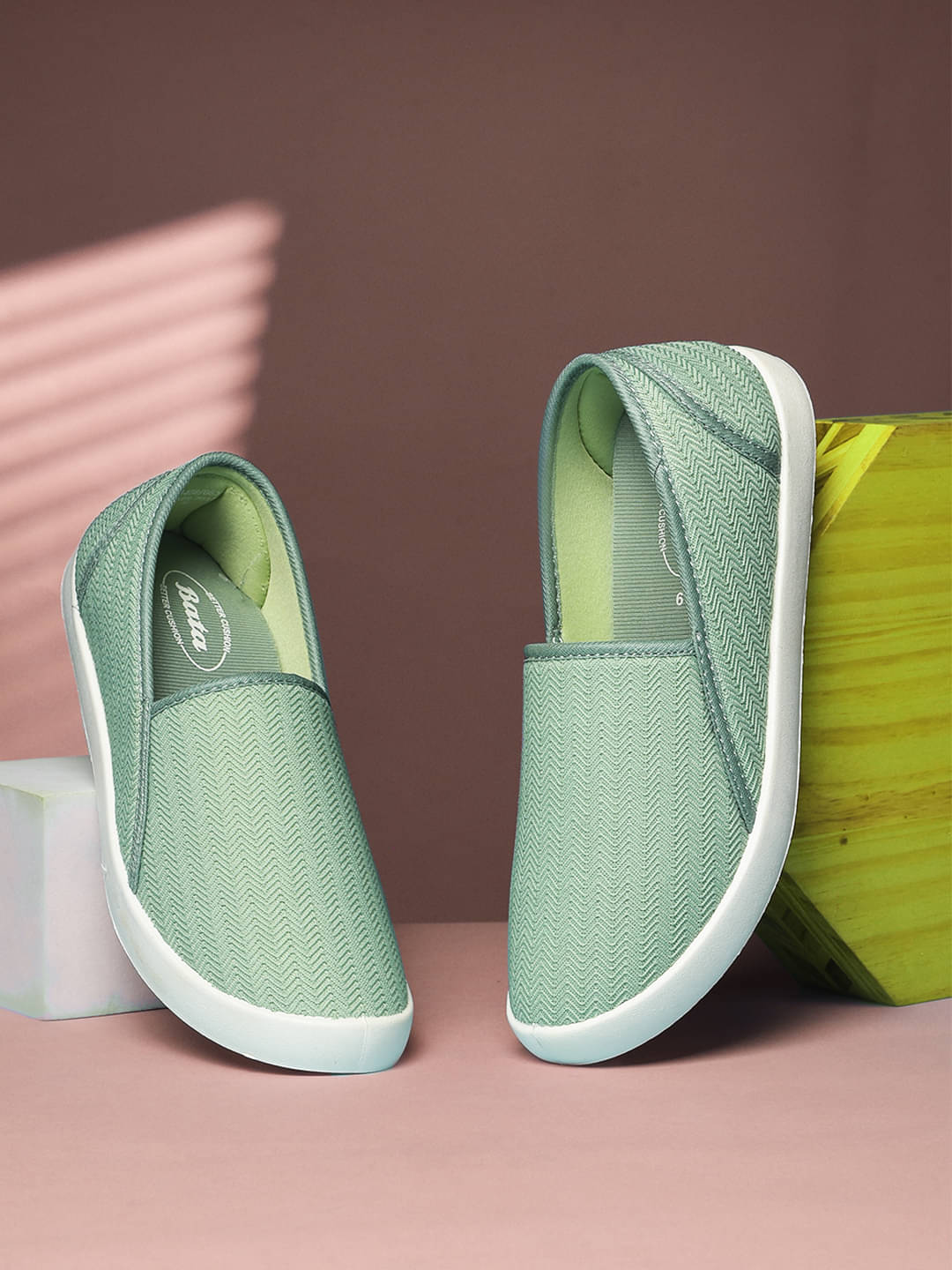     			Bata Green Women's Slip On