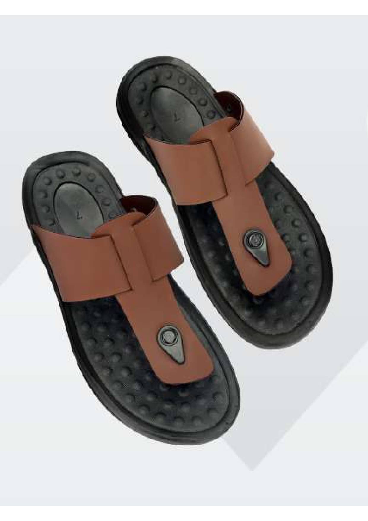     			Buxton Brown Men's Slide Flip Flop