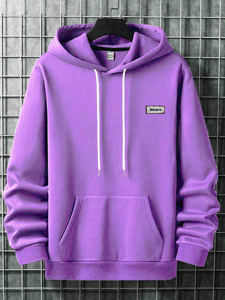     			CAT BUNNY Woollen Hooded Men's Sweatshirt - Purple ( Pack of 1 )