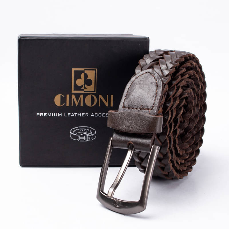     			CIMONI Leather Women's Braided Belt ( Pack of 1 )