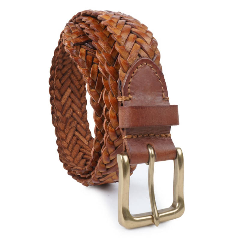     			CIMONI Leather Women's Braided Belt ( Pack of 1 )