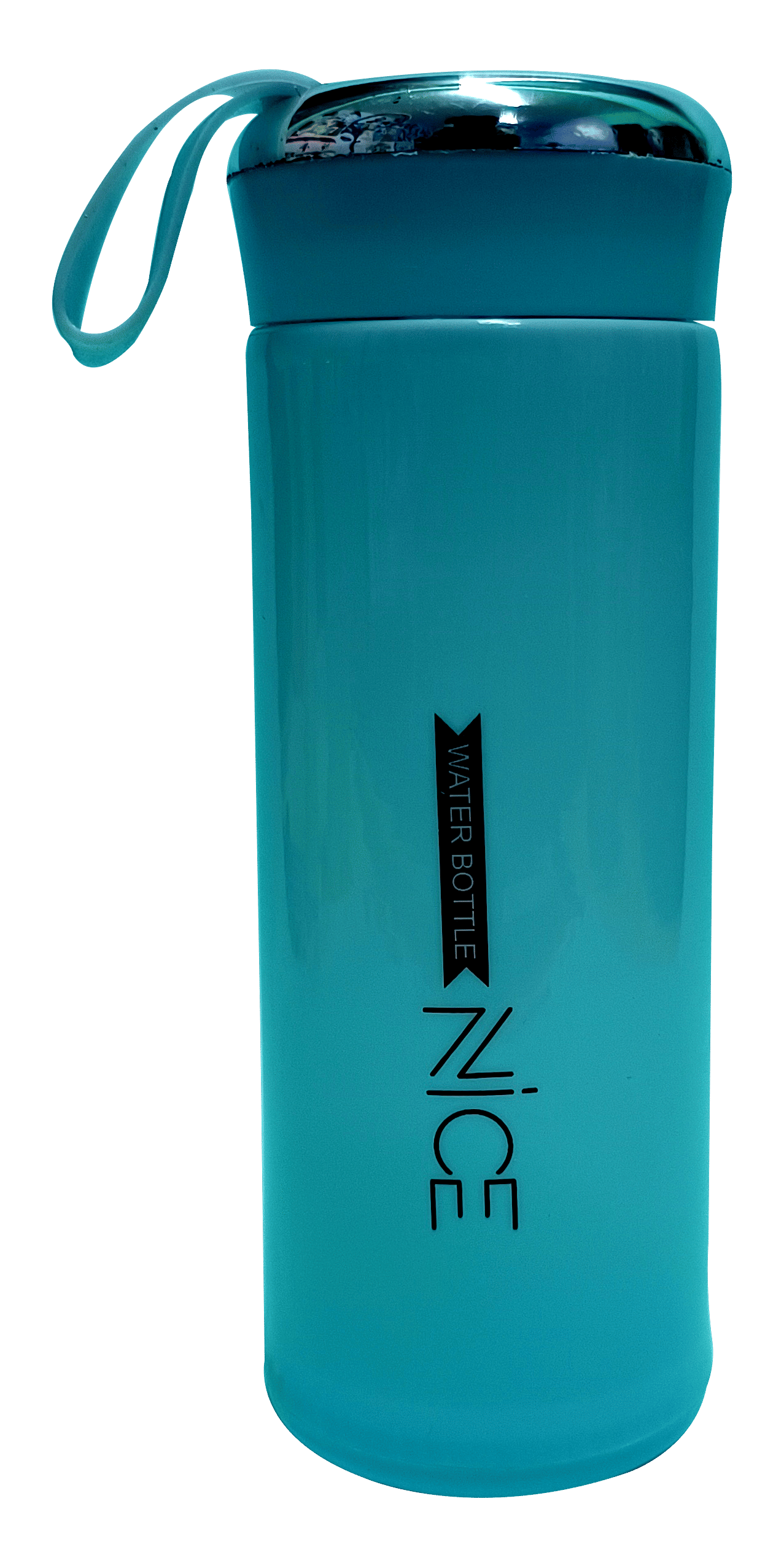     			CeePoo Blue Glass Water Bottle 400 mL ( Set of 1 )