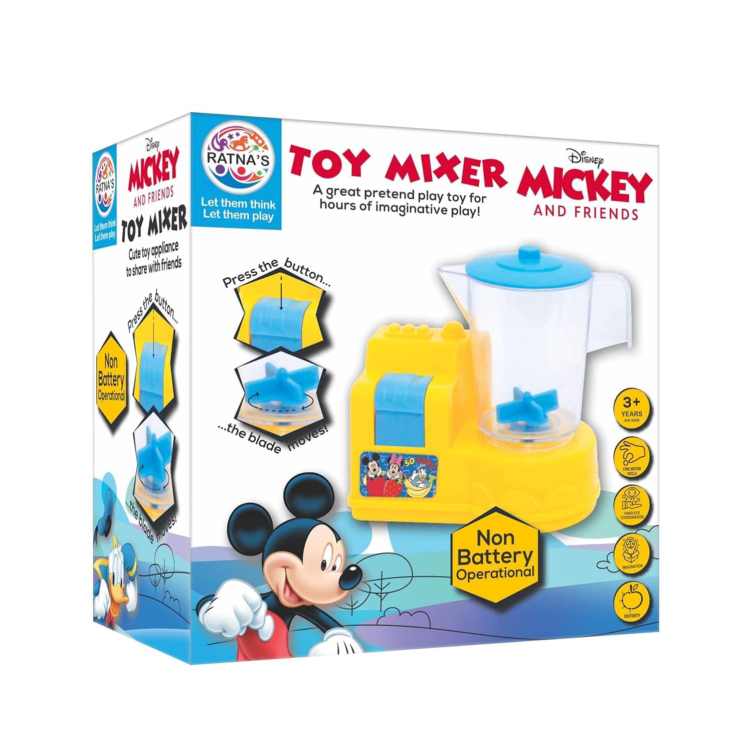 Disney Mickey & Friends Themed Toy Mixer | Real Operating Plastic Kitchen Toy Mixer for Kids (Multicolor)     			Disney Mickey & Friends Themed Toy Mixer | Real Operating Plastic Kitchen Toy Mixer for Kids (Multicolor)
