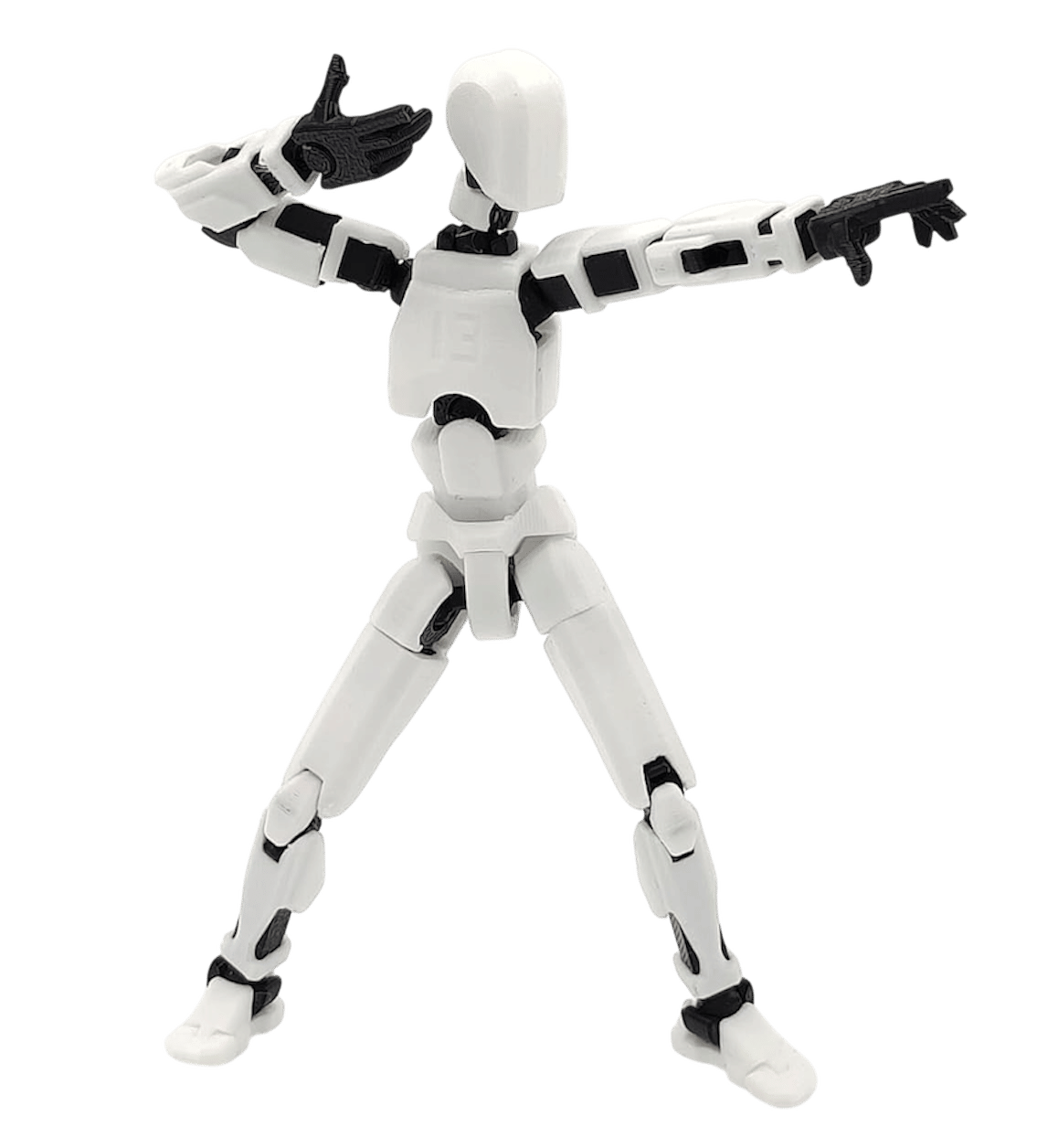 Dummy 13 Action Figure Robot | Build Robot Toy | 3D Printed (5.5inches) (White Armour) Dummy 13 Action Figure Robot | Build Robot Toy | 3D Printed (5.5inches) (White Armour)
