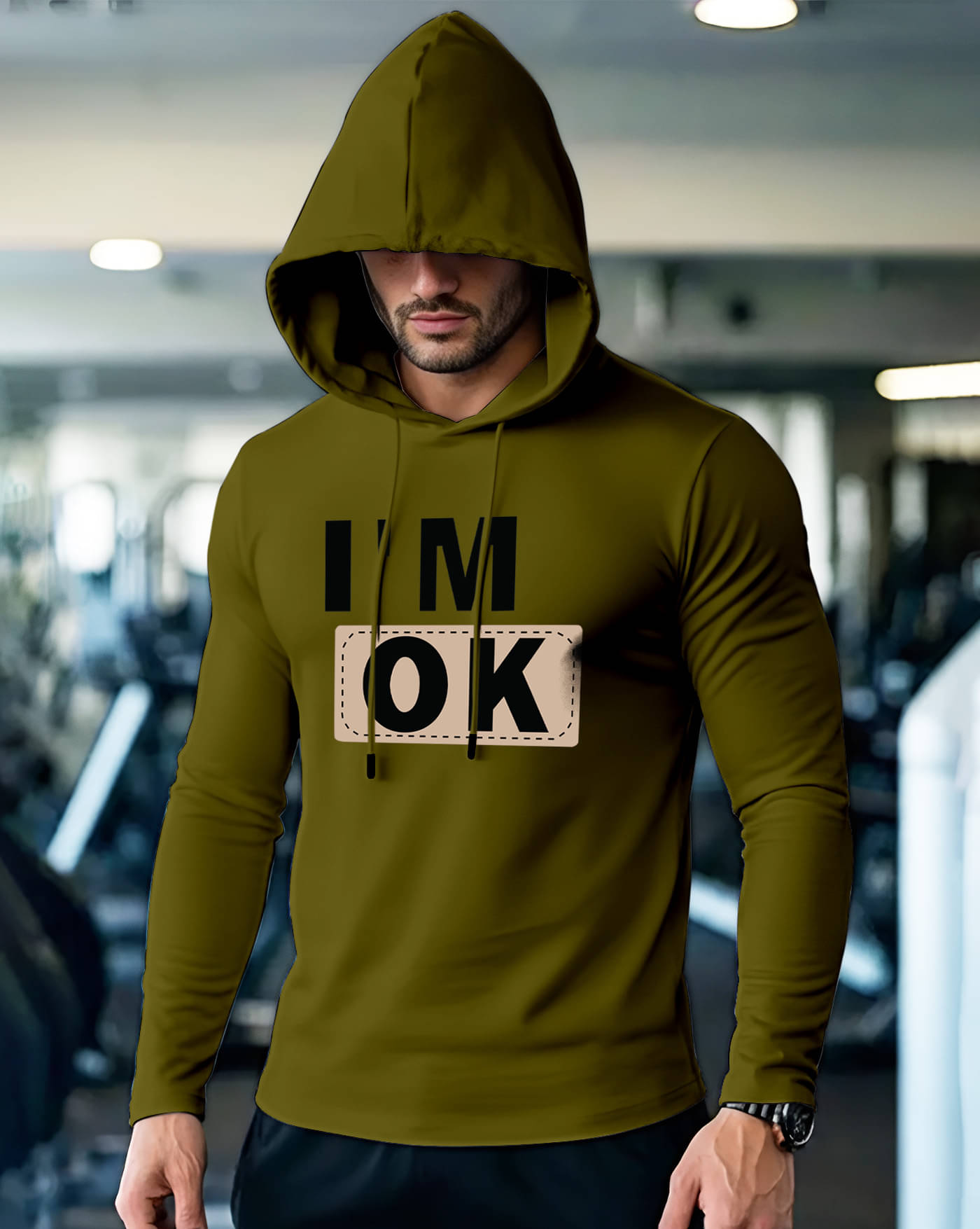     			ENITOR Men Cotton Blend Regular Fit Printed T-Shirt ( Green )