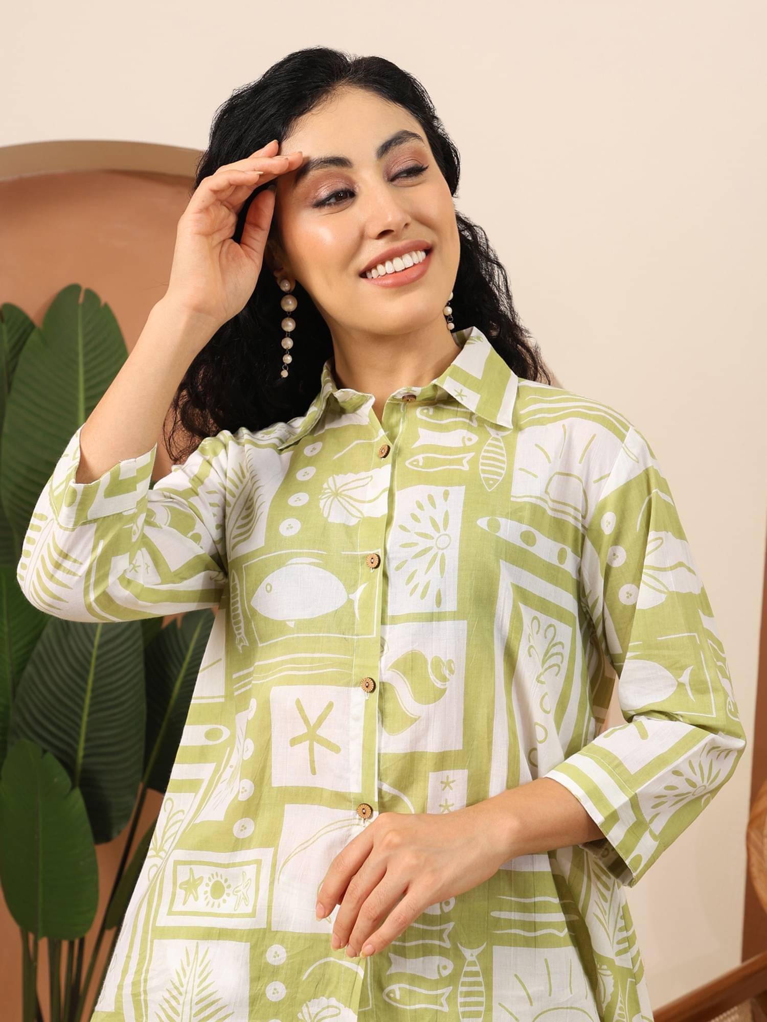     			Flavia Creation Women Printed Top With Trousers Co-Ord Set ( Multicolor )