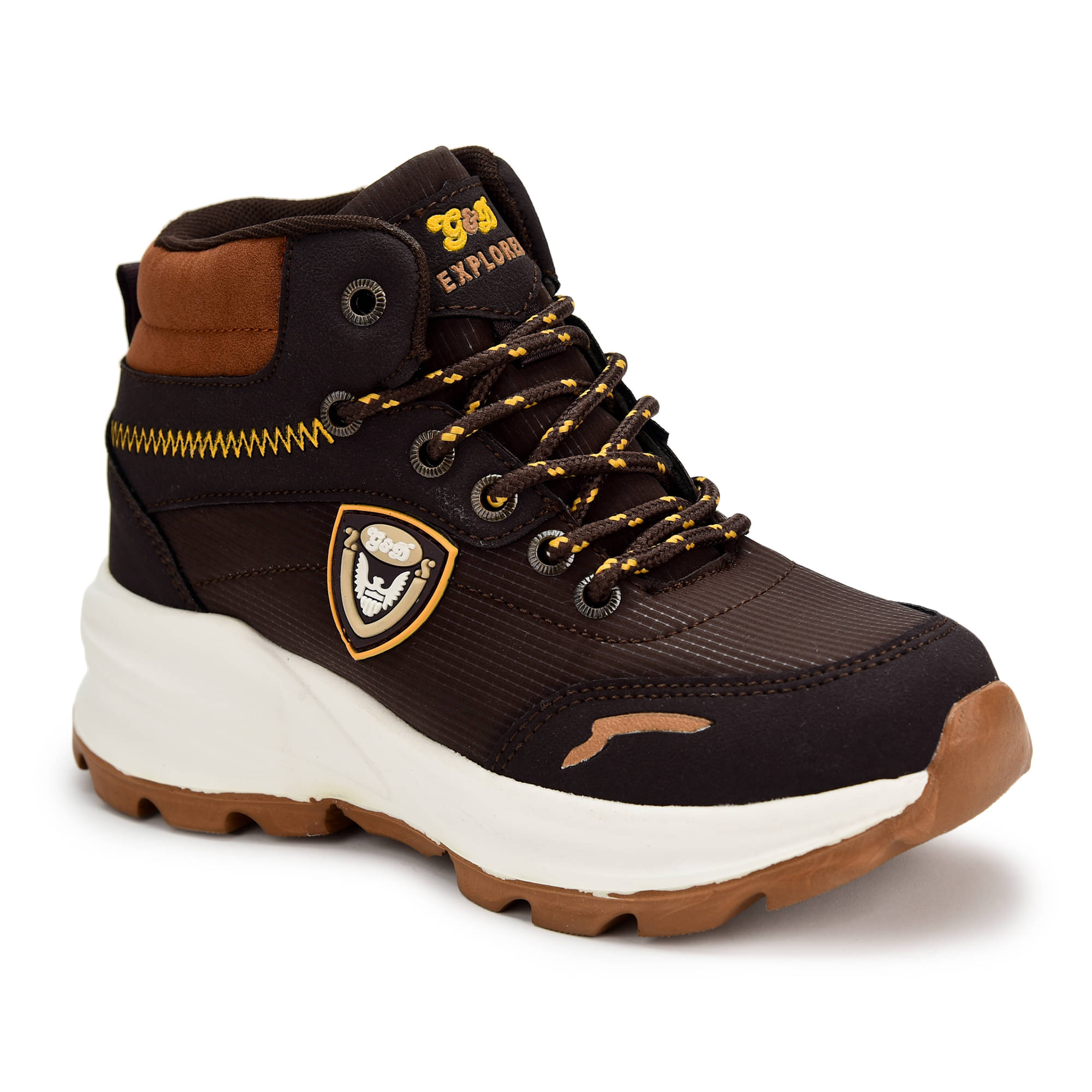     			G&D - Brown Boy's Sports Shoes ( 1 Pair )