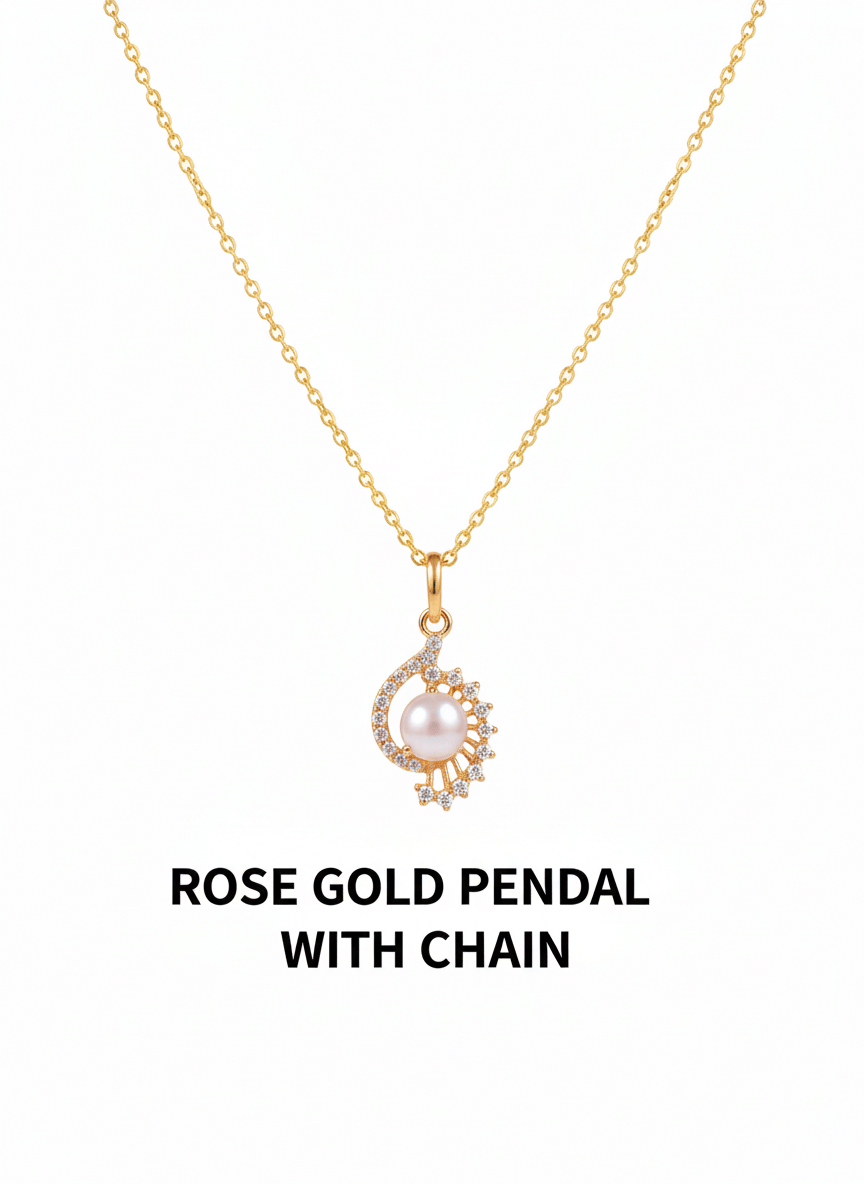     			GENERIC AAHI Rose Gold Pendant set ( Pack of 1 )