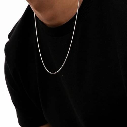 Inko&co Silver Plated Stainless Steel Chain ( Pack of 1 ) Inko&co Silver Plated Stainless Steel Chain ( Pack of 1 )