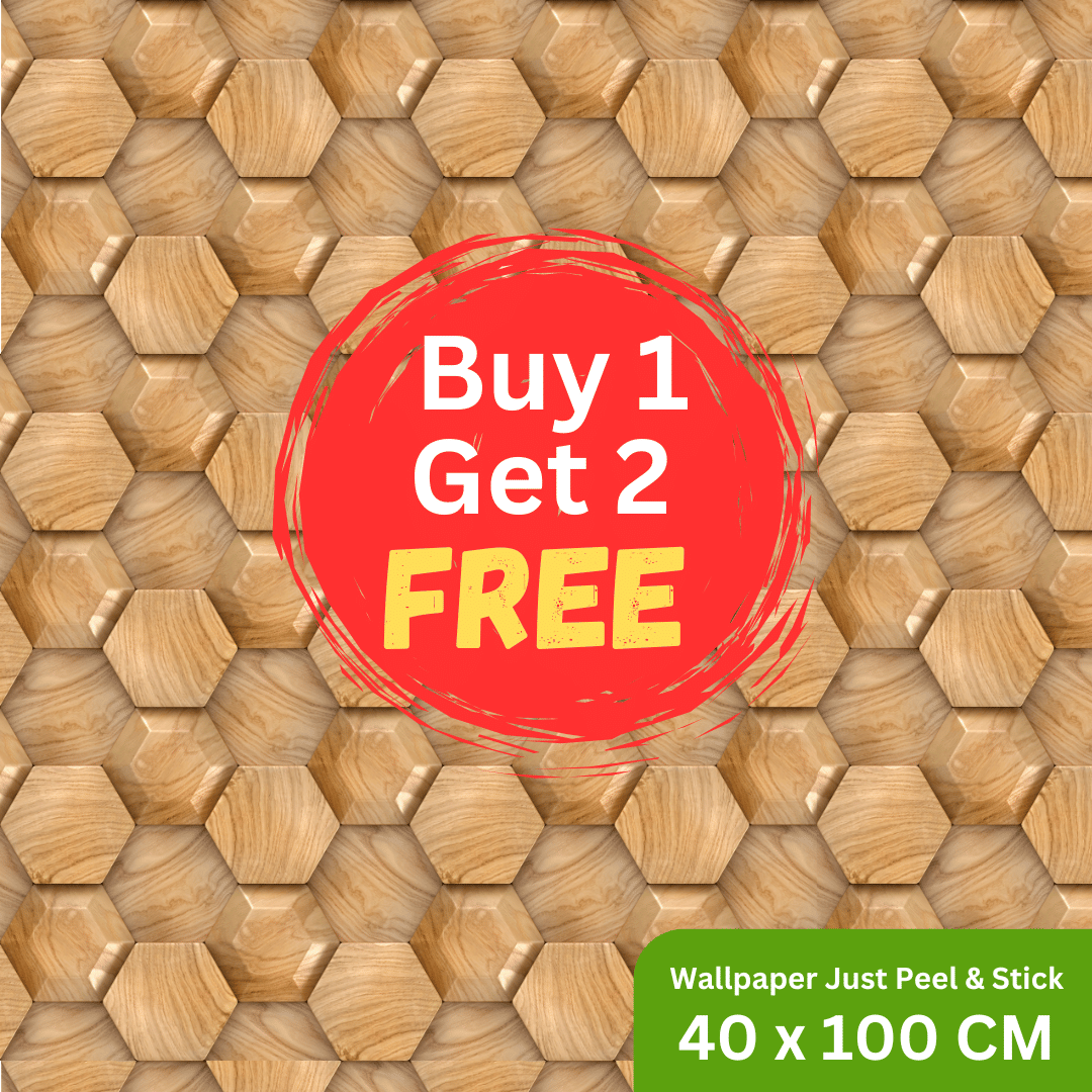     			Interawall Decor Self-Adhesive Decal Wallpaper Specific Product for Bedroom, Living Room, Kids Room, Play Room, Office | Abstract Home Wallpaper for Home Decor (Buy 1 get 2 Free, Pack of 3 Pcs,  Size-16x39 Inches Each Strip)