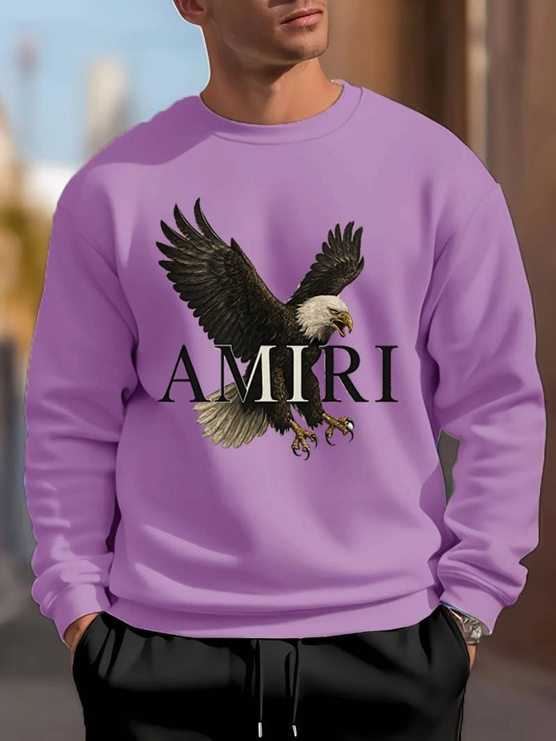     			KCON Fleece Round Neck Men's Sweatshirt - Purple ( Pack of 1 )
