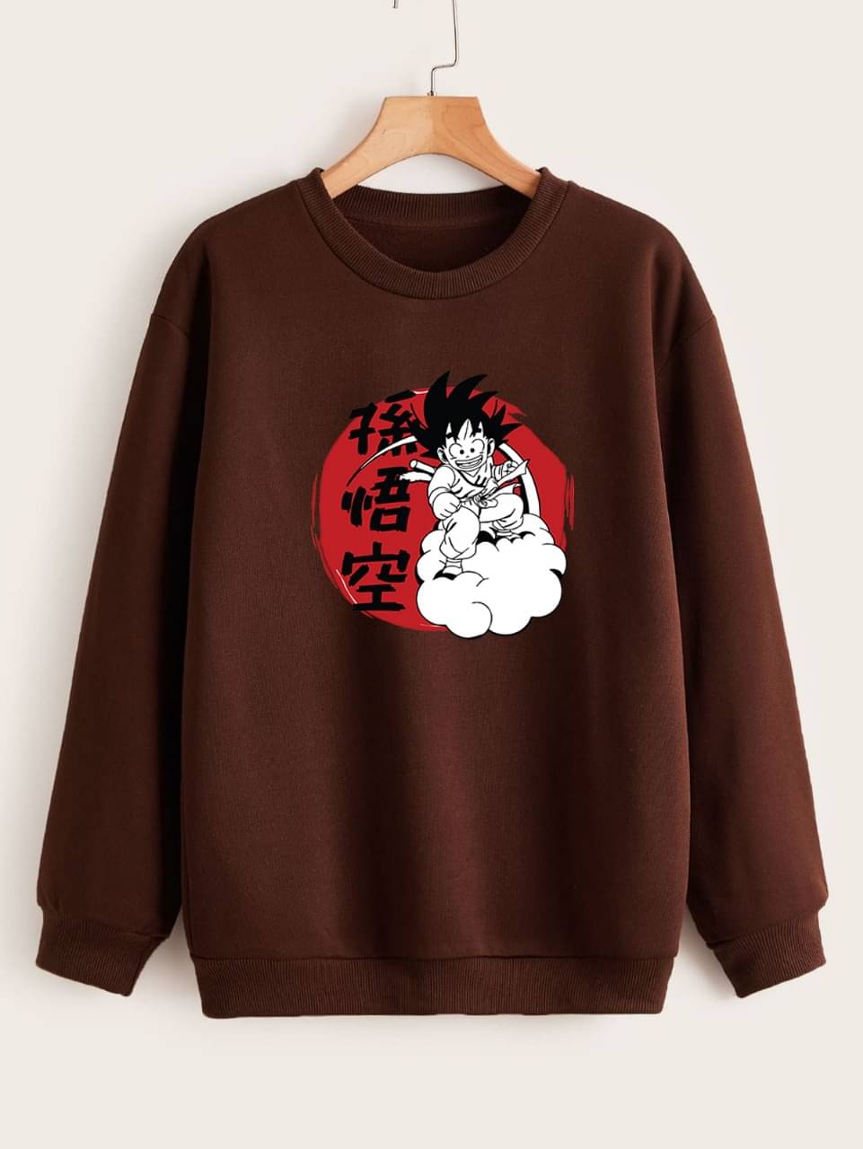     			KCON Fleece Round Neck Men's Sweatshirt - Coffee ( Pack of 1 )